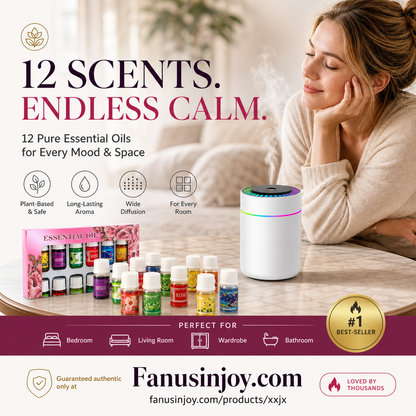⚡⚡⚡LAST 44 PCS LEFT!!! 🔥Limited Time 50% Off！🎁🌺The fresh scent lifts your mood！🌷12-Pack Water Soluble Essential Oils Set