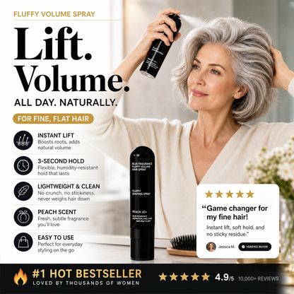 ✨ BUY 1 GET 1 FREE ✨ Fluffy Hair Shaping Spray 90ml | Instant Volume & Root Lift | Sweet Peach Scent