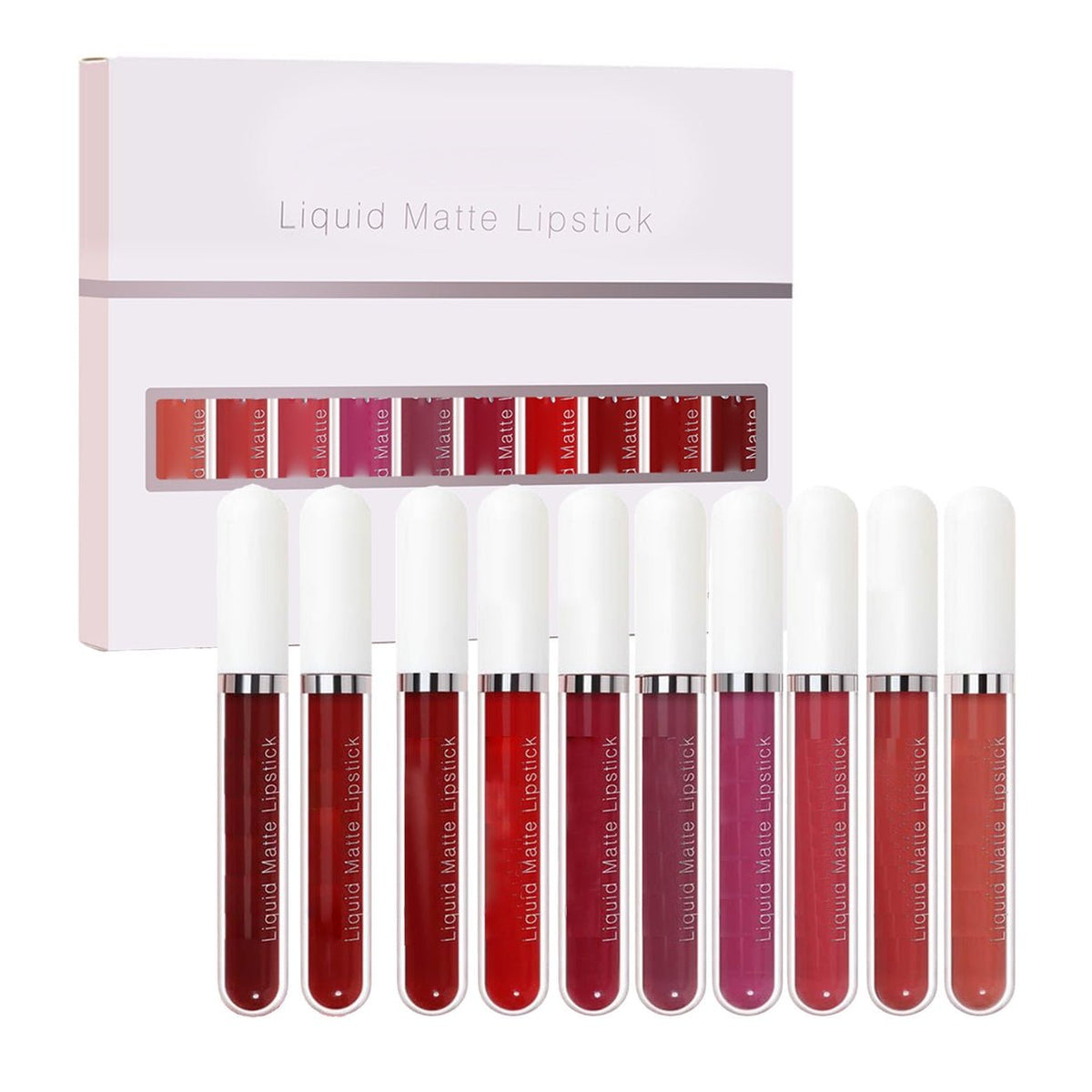 💋OUTDR™ 10Pcs Matte Waterproof Lip Gloss Set 💄