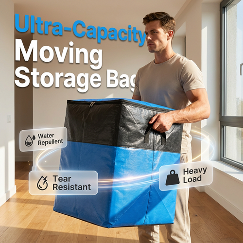 📦Last Day Special Price:$14.99!!!🧳 Collapsible Storage and Moving Bag – Heavy-duty handles & zippered closure – Folds flat, perfect for moving, travel or closet organization – reusable & easy to clean 🏠