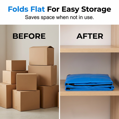 📦Last Day Special Price:$14.99!!!🧳 Collapsible Storage and Moving Bag – Heavy-duty handles & zippered closure – Folds flat, perfect for moving, travel or closet organization – reusable & easy to clean 🏠