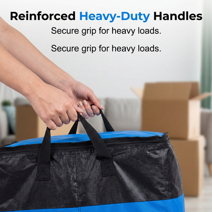 📦Last Day Special Price:$14.99!!!🧳 Collapsible Storage and Moving Bag – Heavy-duty handles & zippered closure – Folds flat, perfect for moving, travel or closet organization – reusable & easy to clean 🏠
