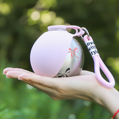 🐾 Foldable Pet Water Bottle for Travel – Portable Stainless Steel Hydration Bottle with Silicone Bowl
