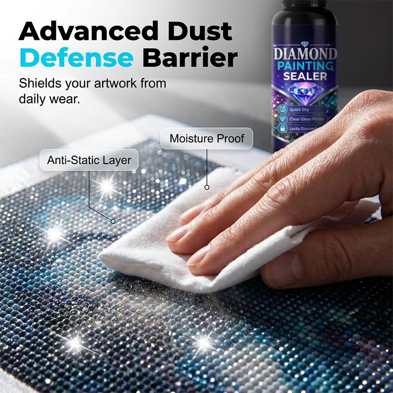 💎✨ Diamond art sealer – locks beads, glossy finish, dries fast & lasts