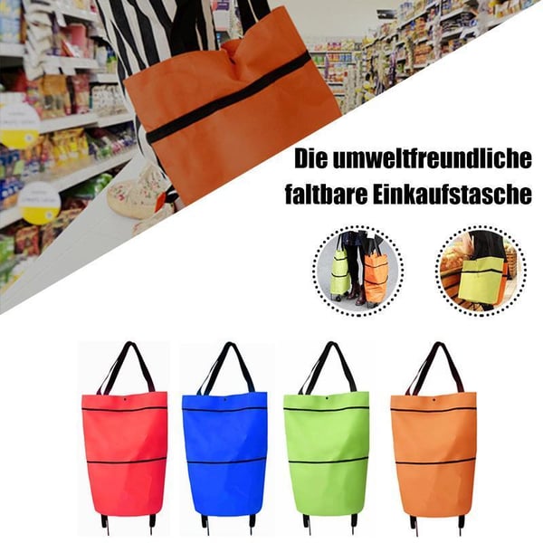 ⚡⚡⚡LAST 44 PCS LEFT!!! 🔥HOT SALE 50% OFF🔥Foldable 2-in-1 Shopping Bag