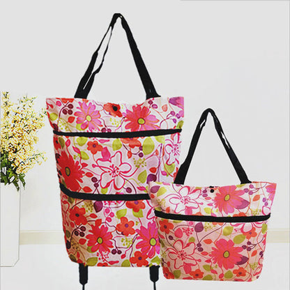 ⚡⚡⚡LAST 44 PCS LEFT!!! 🔥HOT SALE 50% OFF🔥Foldable 2-in-1 Shopping Bag