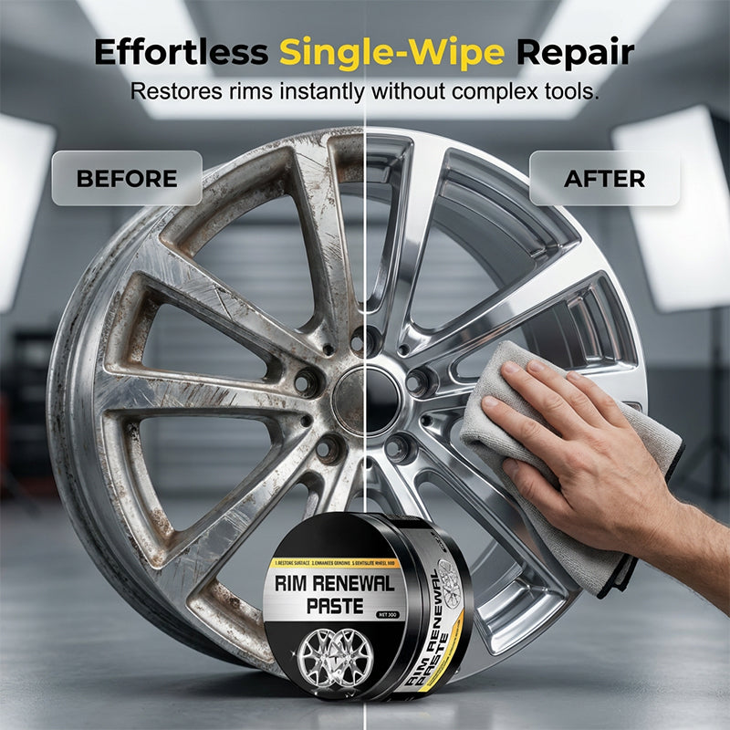 ✨Ultimate All-In-One Wheel Restoration Paste | Erase Rust & Brake Dust for a Showroom Shine