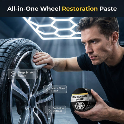 ✨Ultimate All-In-One Wheel Restoration Paste | Erase Rust & Brake Dust for a Showroom Shine
