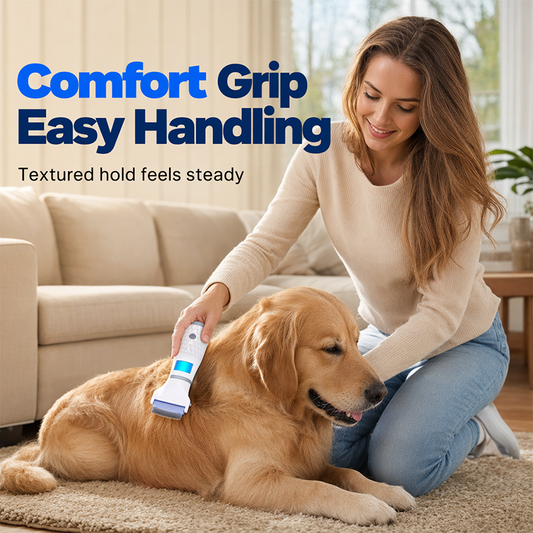 🛡️ Electric Flea Comb for Pets | Chemical-Free Pest Removal with Gentle Fine Steel Teeth ✨
