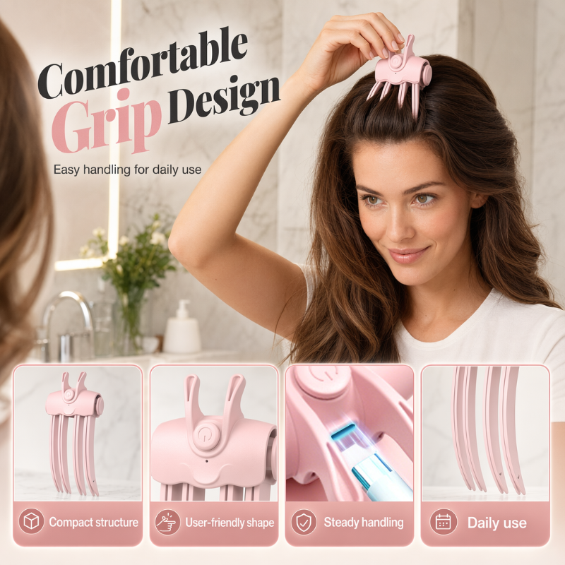 💥  Portable Rechargeable Hair Root Volumizing Clip | Instant Lift & All-Day Bouncy Volume ✨
