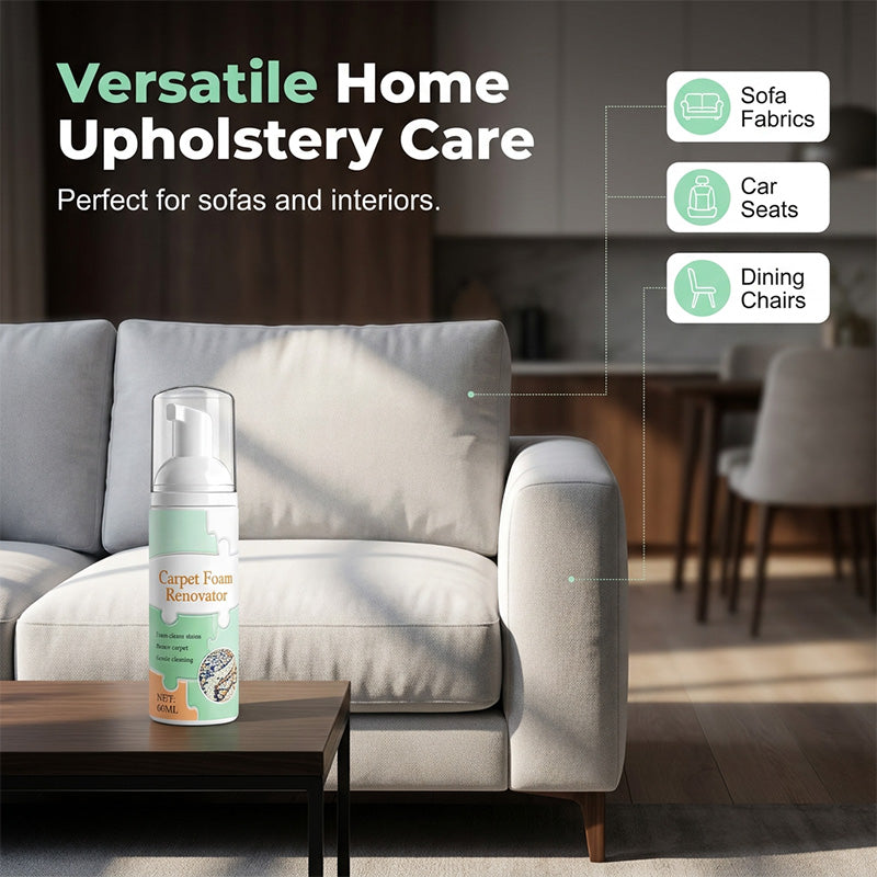 ⚡⚡⚡LAST 44 PCS LEFT!!! 🔥Waterless Carpet Foam Stain Remover with Towel