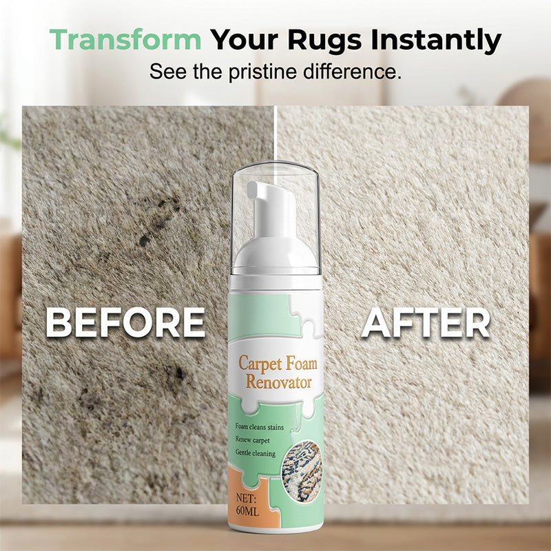 ⚡⚡⚡LAST 44 PCS LEFT!!! 🔥Waterless Carpet Foam Stain Remover with Towel