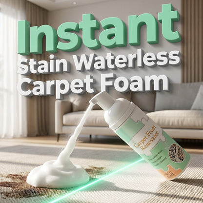 ⚡⚡⚡LAST 44 PCS LEFT!!! 🔥Waterless Carpet Foam Stain Remover with Towel