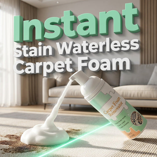 ⚡⚡⚡LAST 44 PCS LEFT!!! 🔥Waterless Carpet Foam Stain Remover with Towel