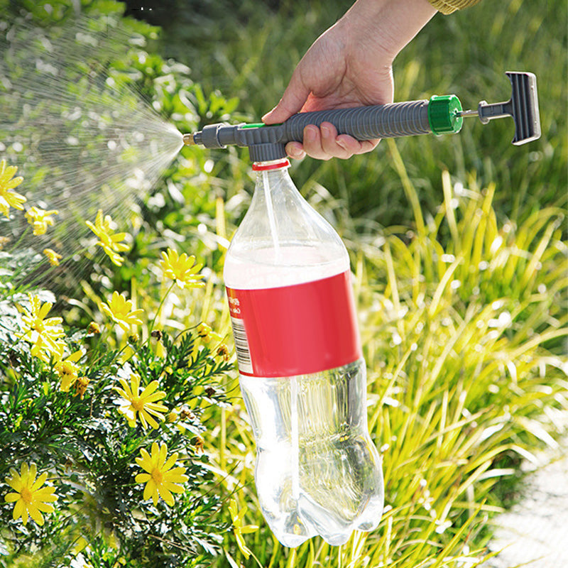 ⚡⚡⚡LAST 44 PCS LEFT!!! 🌿50% OFF NOW! Manual Drink Bottle Sprayer with Adjustable Nozzle‑Portable DIY Garden Spray Tool, Fits Standard Plastic Bottles for Plant Watering, Fertilizing & Pest Control