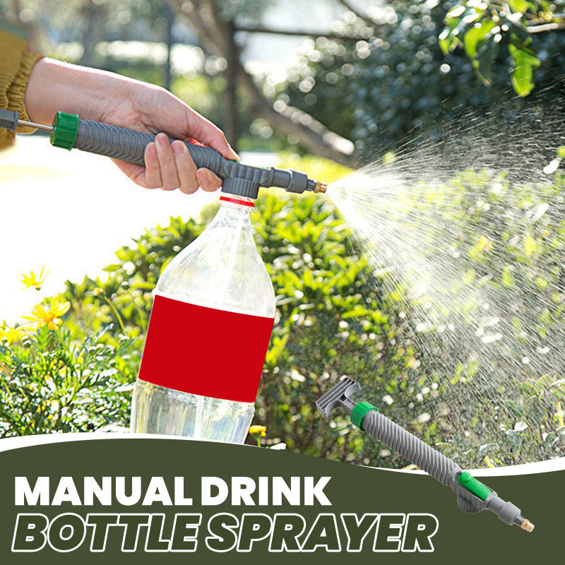 ⚡⚡⚡LAST 44 PCS LEFT!!! 🌿50% OFF NOW! Manual Drink Bottle Sprayer with Adjustable Nozzle‑Portable DIY Garden Spray Tool, Fits Standard Plastic Bottles for Plant Watering, Fertilizing & Pest Control