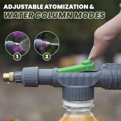 ⚡⚡⚡LAST 44 PCS LEFT!!! 🌿50% OFF NOW! Manual Drink Bottle Sprayer with Adjustable Nozzle‑Portable DIY Garden Spray Tool, Fits Standard Plastic Bottles for Plant Watering, Fertilizing & Pest Control