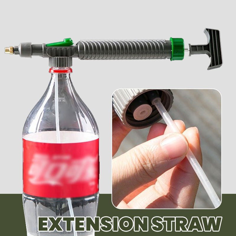 ⚡⚡⚡LAST 44 PCS LEFT!!! 🌿50% OFF NOW! Manual Drink Bottle Sprayer with Adjustable Nozzle‑Portable DIY Garden Spray Tool, Fits Standard Plastic Bottles for Plant Watering, Fertilizing & Pest Control