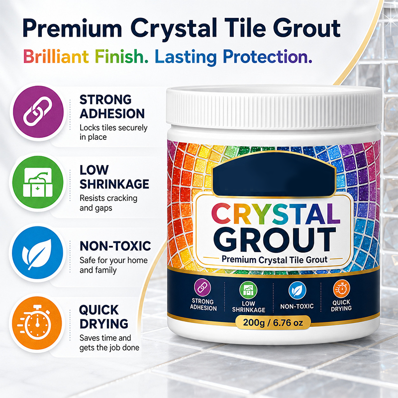 ⚡⚡⚡LAST 44 PCS LEFT!!! High-Strength Waterproof Crystal Tile Grout