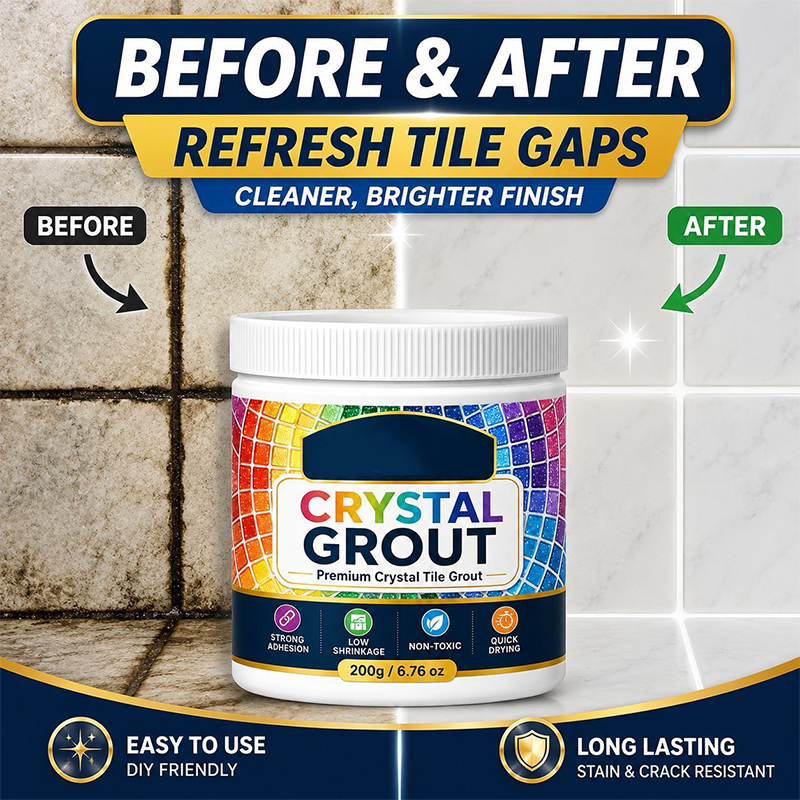 ⚡⚡⚡LAST 44 PCS LEFT!!! High-Strength Waterproof Crystal Tile Grout