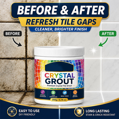 ⚡⚡⚡LAST 44 PCS LEFT!!! High-Strength Waterproof Crystal Tile Grout