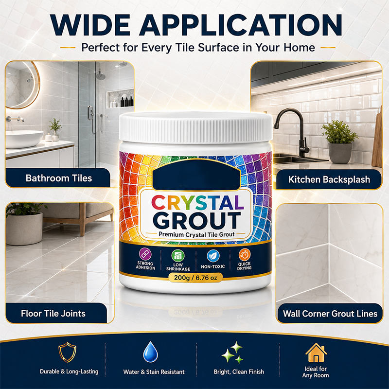 ⚡⚡⚡LAST 44 PCS LEFT!!! High-Strength Waterproof Crystal Tile Grout