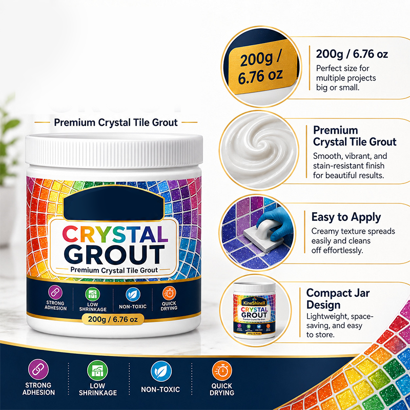 ⚡⚡⚡LAST 44 PCS LEFT!!! High-Strength Waterproof Crystal Tile Grout