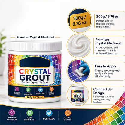 ⚡⚡⚡LAST 44 PCS LEFT!!! High-Strength Waterproof Crystal Tile Grout