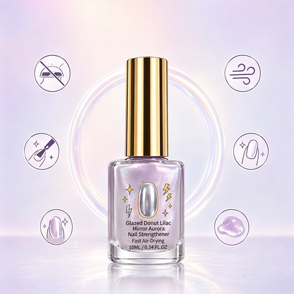 🔥Last Day Buy 1 Get 1 Free $ 9.99 Each🔥💜✨Lilac Glossy Mirror Nail Strengthener