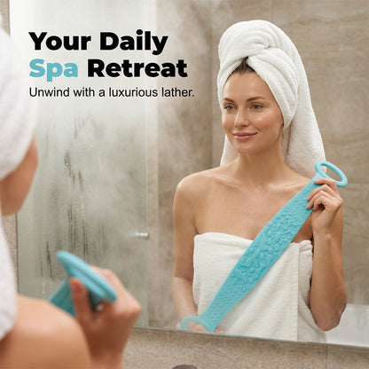 ⏰Last Day Buy 1 Get 1 Free $9.49 Each!!🥳 Silicone Back Scrubber – Dual-Sided Textures for Cleansing & Massage, Flexible Material – Promotes Healthier, Smoother Skin! 🛁💨