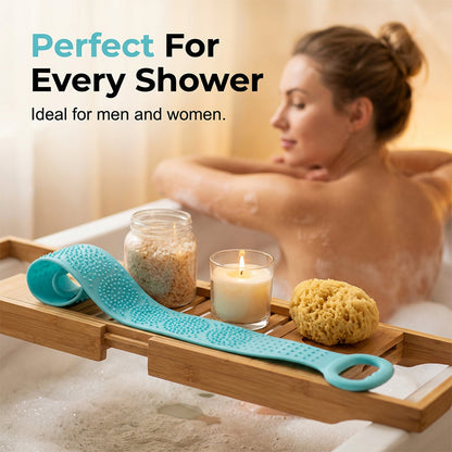 ⏰Last Day Buy 1 Get 1 Free $9.49 Each!!🥳 Silicone Back Scrubber – Dual-Sided Textures for Cleansing & Massage, Flexible Material – Promotes Healthier, Smoother Skin! 🛁💨