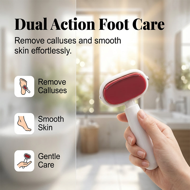 ⚡⚡⚡LAST 44 PCS LEFT!!! ⏰🔥 LAST DAY SALE 50% OFF 🏆 Double-Sided Foot Scraper – Easily Removes Calluses and Dead Skin ✨🦶