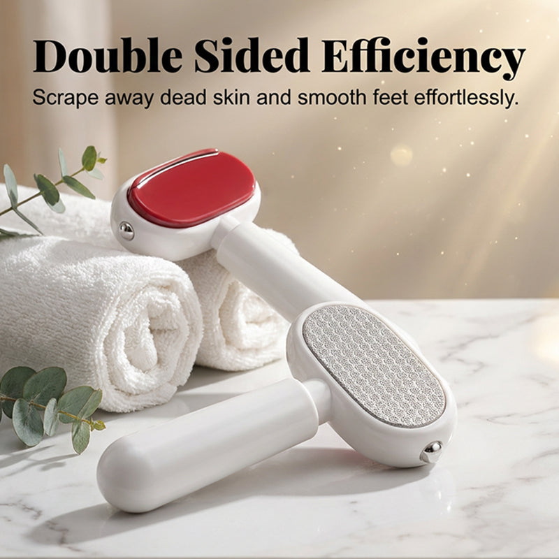 ⚡⚡⚡LAST 44 PCS LEFT!!! ⏰🔥 LAST DAY SALE 50% OFF 🏆 Double-Sided Foot Scraper – Easily Removes Calluses and Dead Skin ✨🦶