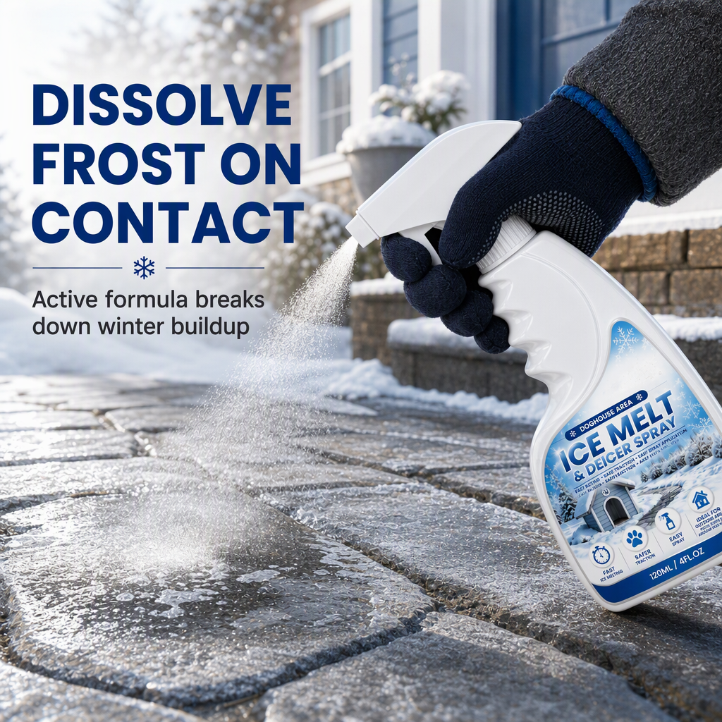 ⚡⚡⚡LAST 44 PCS LEFT!!! Outdoor De-Icing & Snow Melting Spray – pet-safe, dissolves frost on contact. Clear steps, walkways & patios fast