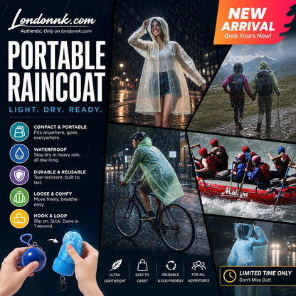 🥳 BUY 1 GET 1 FREE! ☔Mini Ball Shape Disposable Raincoat – Ultra‑compact ball packaging fits in any bag, purse or glove box. Waterproof & easy to use – always ready for sudden showers! 🌧️✨